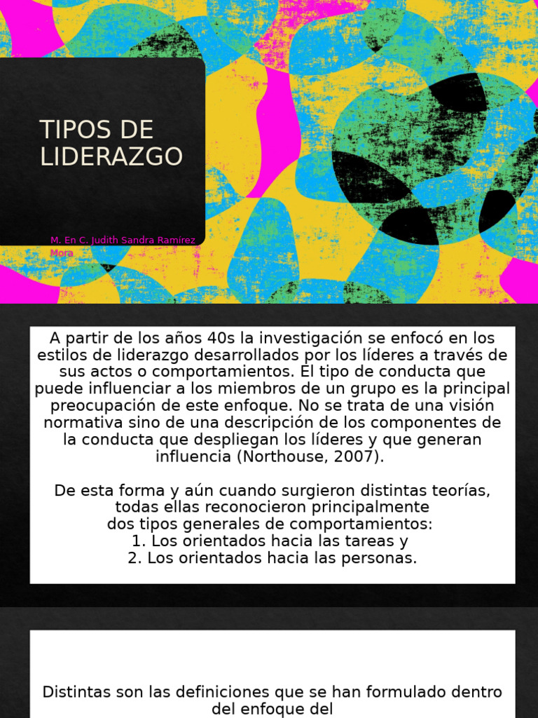 Tipos de Liderazgo | PDF | Liderazgo | Relaciones personales, crianza y ...