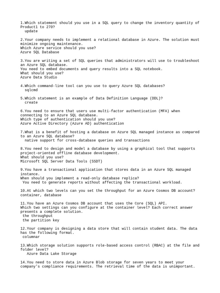 DP 900 PDF | PDF