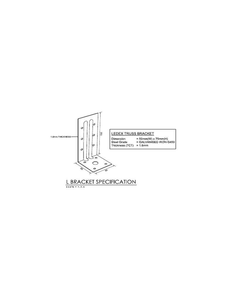 L Bracket Specification | PDF