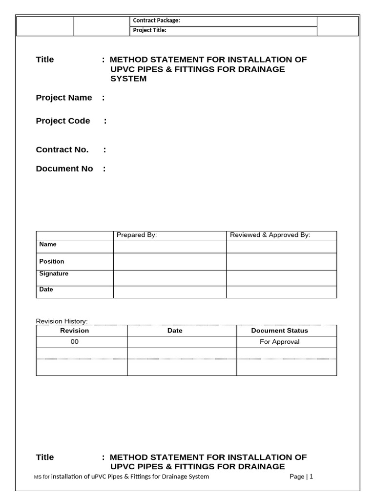 uPVC Drainage Installation Guide | PDF | Pipe (Fluid Conveyance ...
