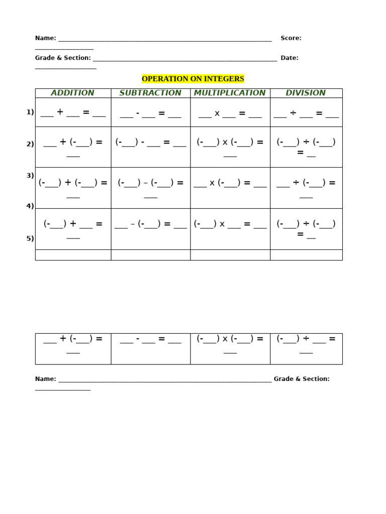 Nmp operation of integers pdf