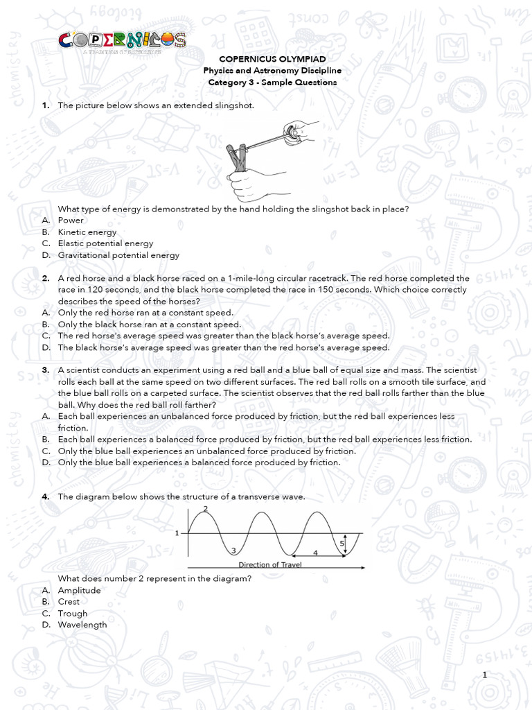 Physics and Astronomy Category 3 | PDF