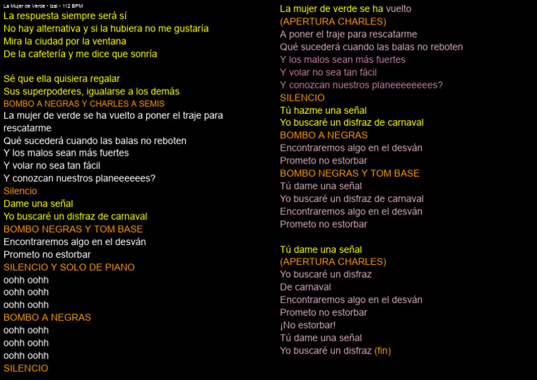 La Mujer de Verde - Izal | PDF