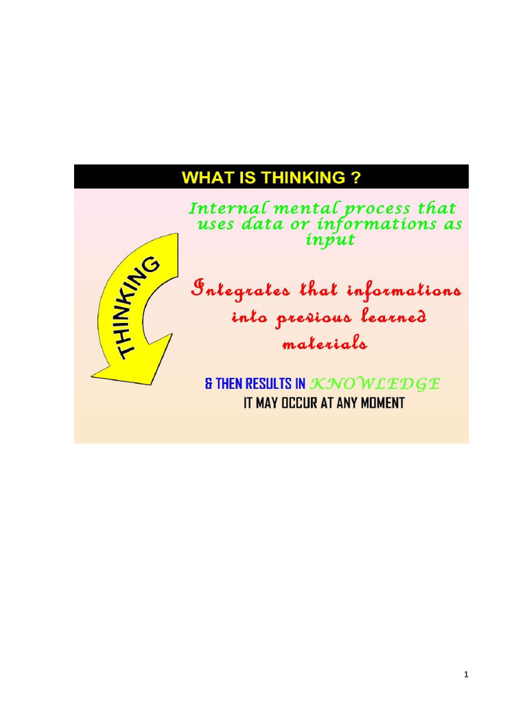 Thinking Notes | PDF
