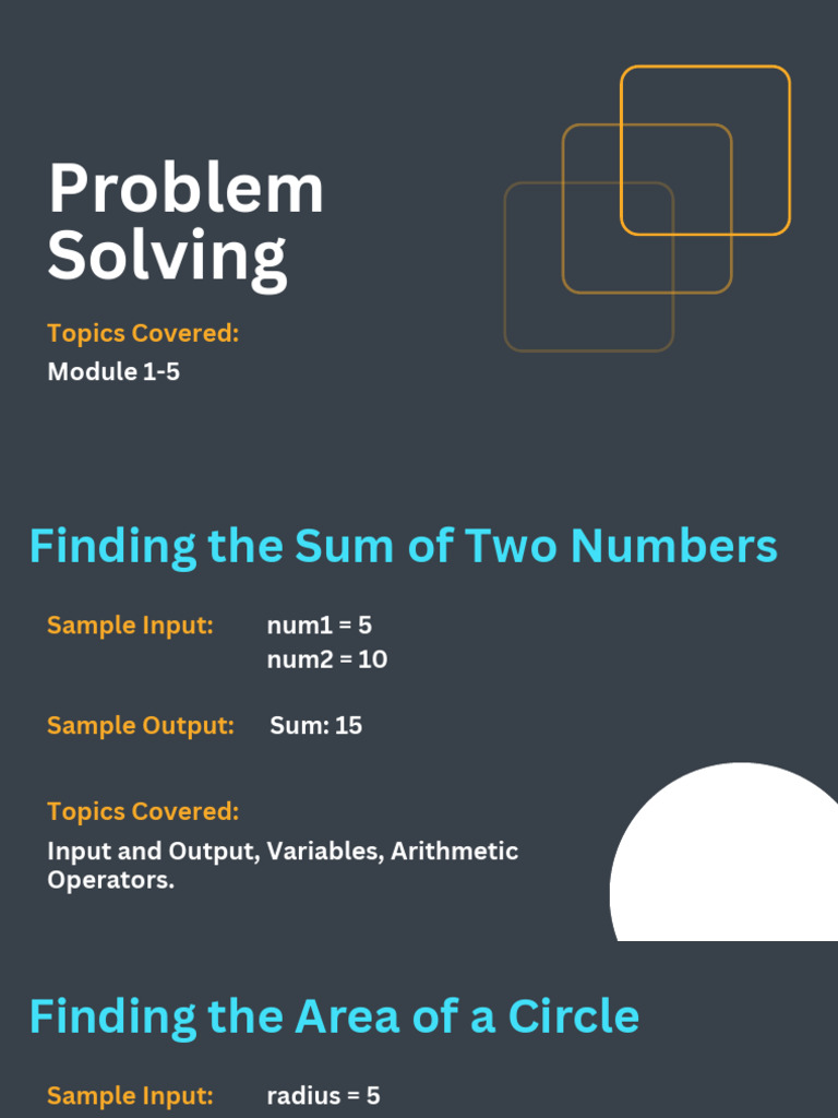 Basic problems module 5 python | PDF