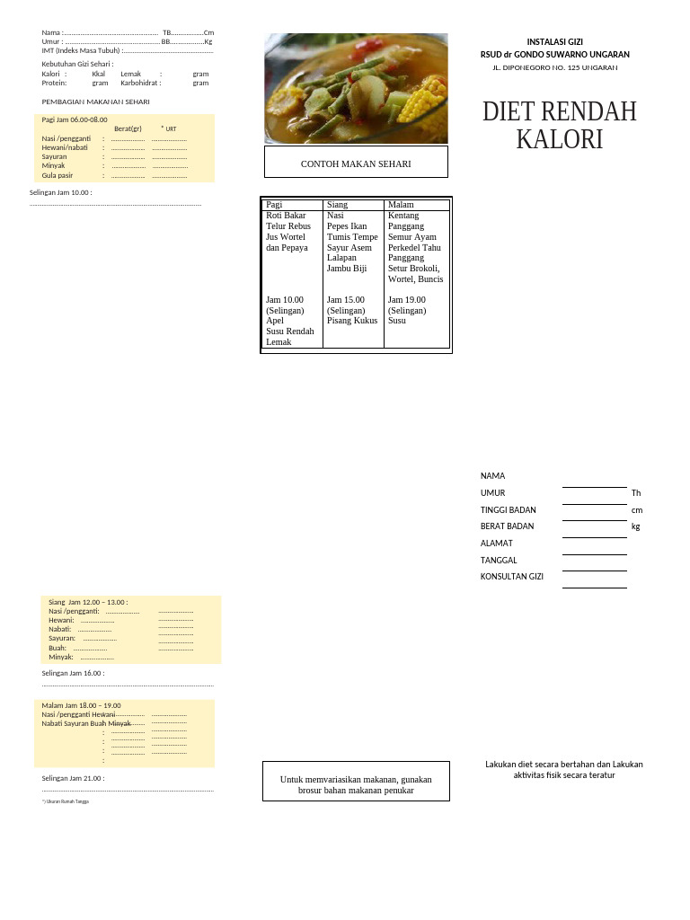 Rendah Kalori | PDF