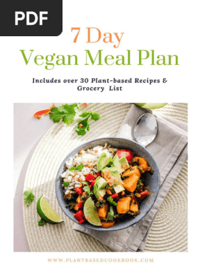 7 Day Vegan Meal Plan