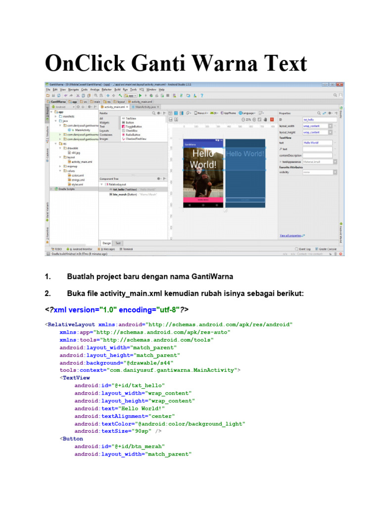 24 ganti warna text dengan onclick pdf