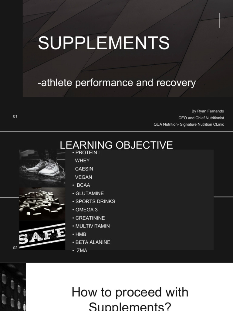 Curated visual reference: Visual Reference: Supplements Athlete Performance And Recovery