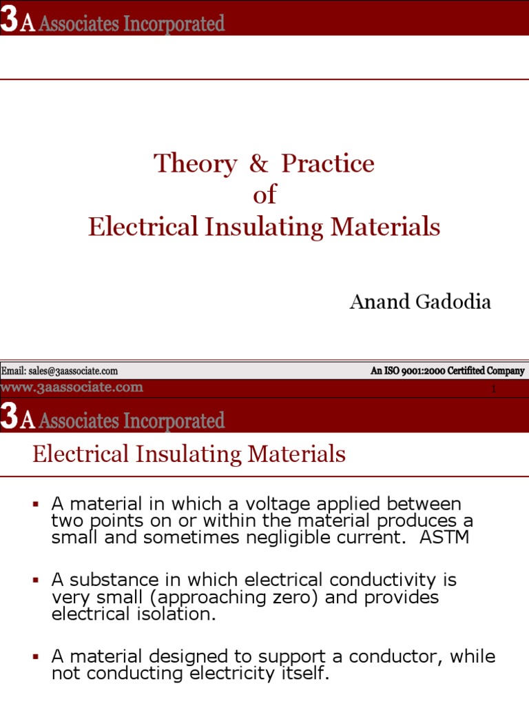 Dielectric Strength of Insulating Materials | PDF | Dielectric | Capacitor