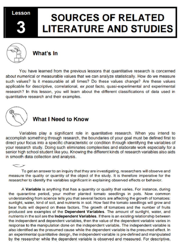 PR 2 Quarter 1 Module 1 Lesson 3 | PDF