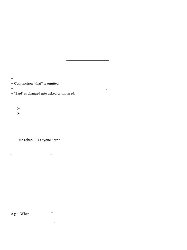 Reporting Questions Lesson | PDF