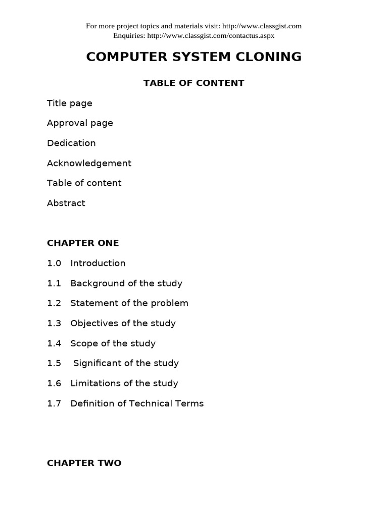 Computer System Cloning | PDF