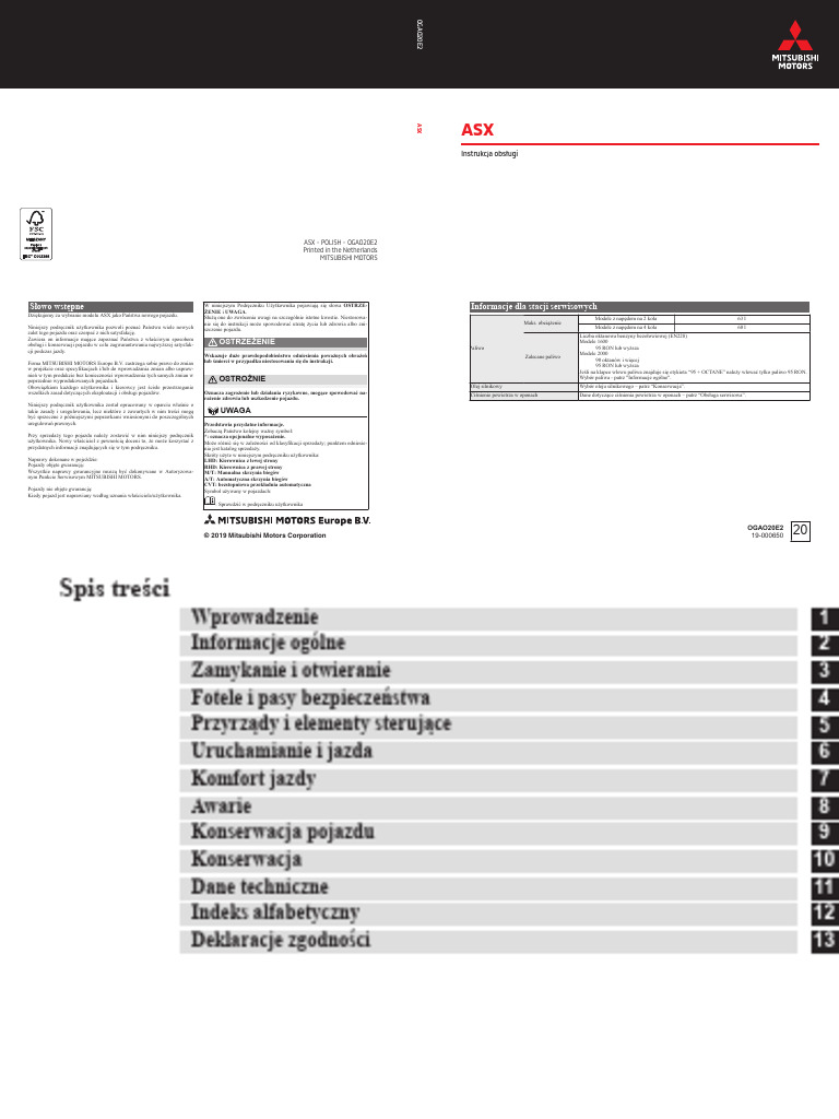 MITSUBISHI ASX WORKSHOP MANUAL PDF visual data 2