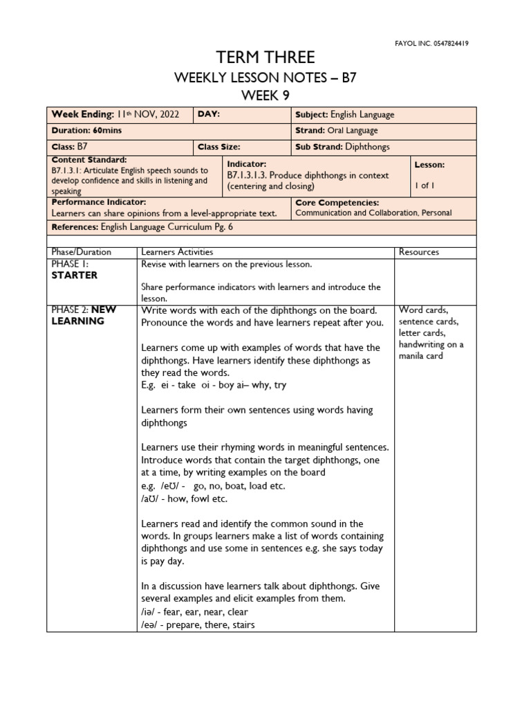 Basic 7 Term 3 Week 9 English | PDF