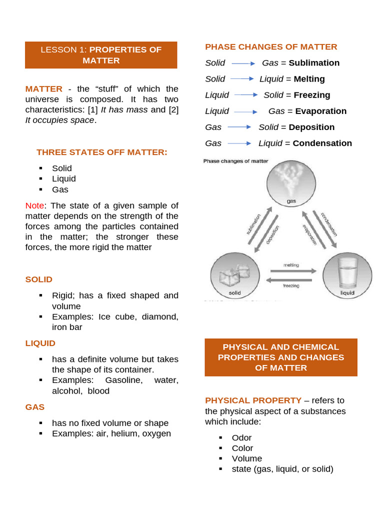 STEM 12 General Chemistry Notes | PDF