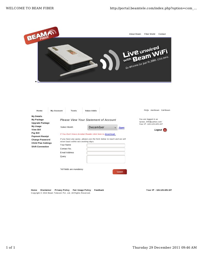 Welcome To Beam Fiber | PDF