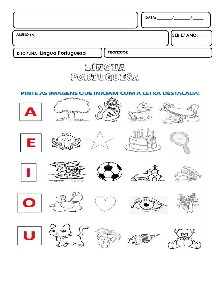 Atividade Adaptadas 2 Ano Fundamental - Lingua Portuguesa | PDF