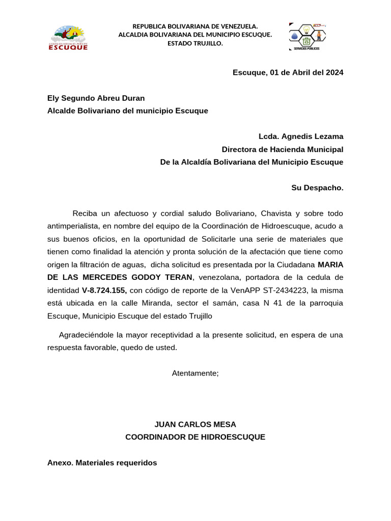 oficio VENAPP CASO saman PDF