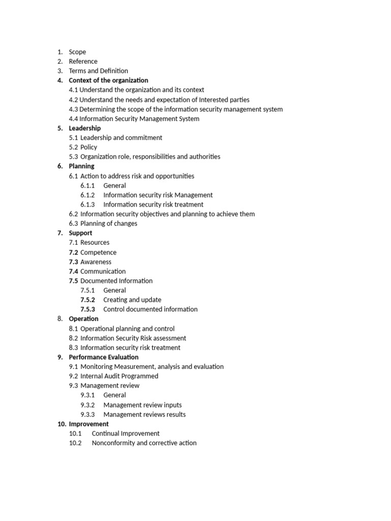 ISO 27001 Notes | PDF