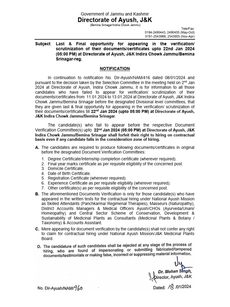 Registration of Adm | PDF