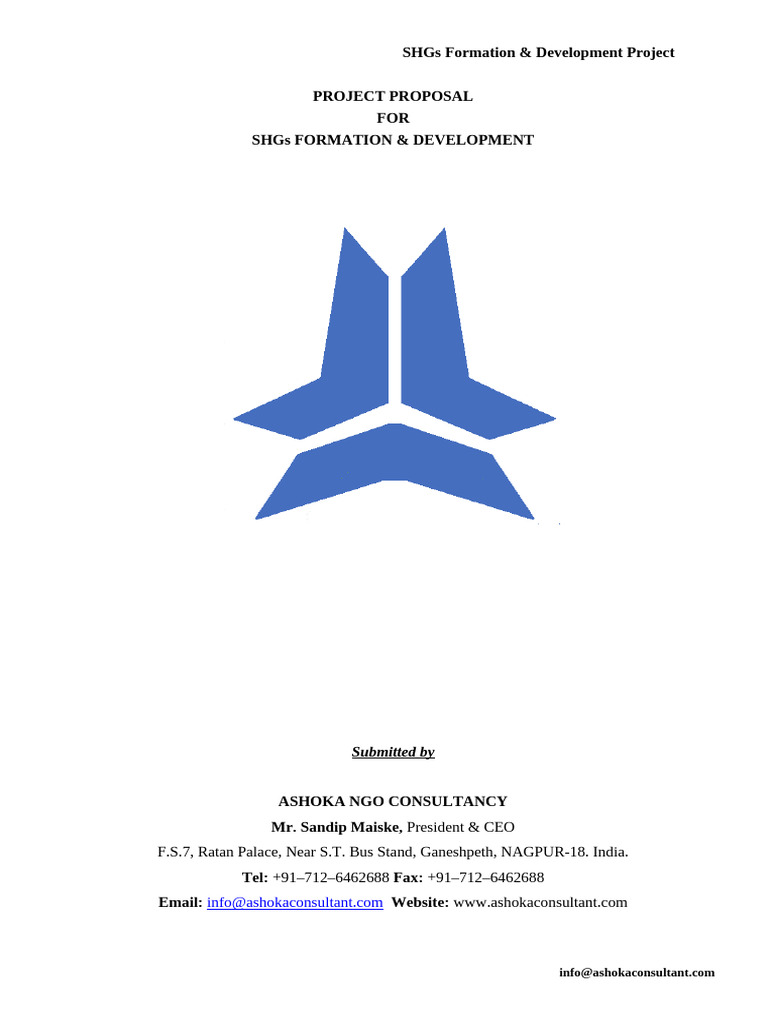 SHGs Formation & Development Project | PDF