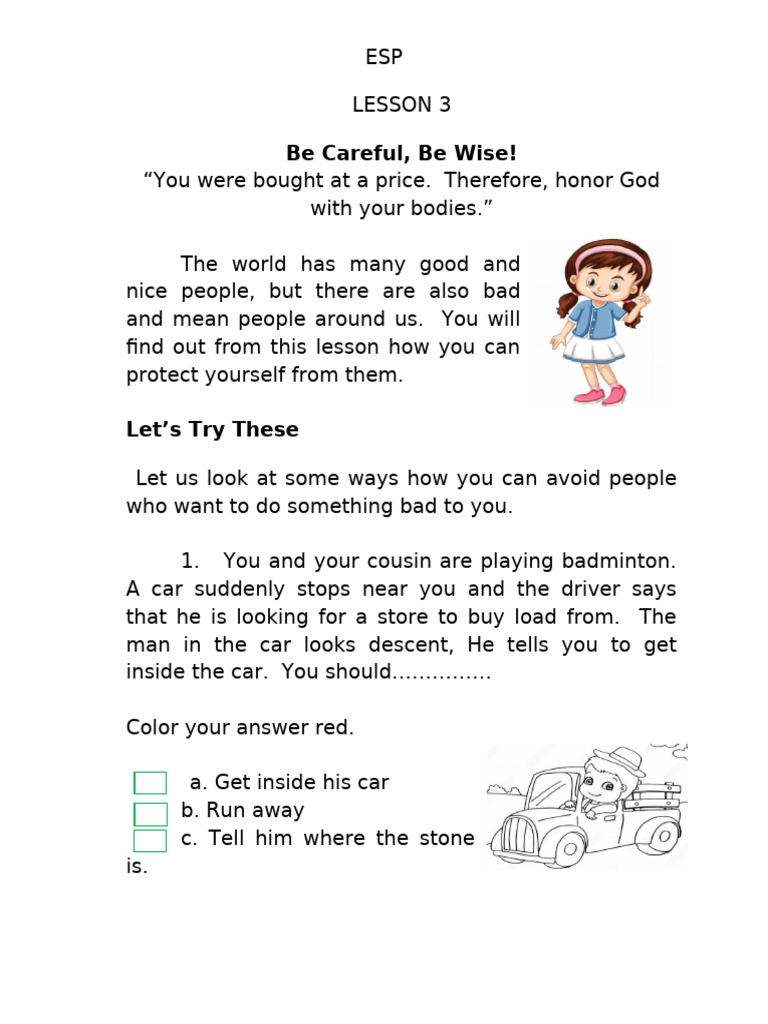 LESSON 3 Esp | PDF