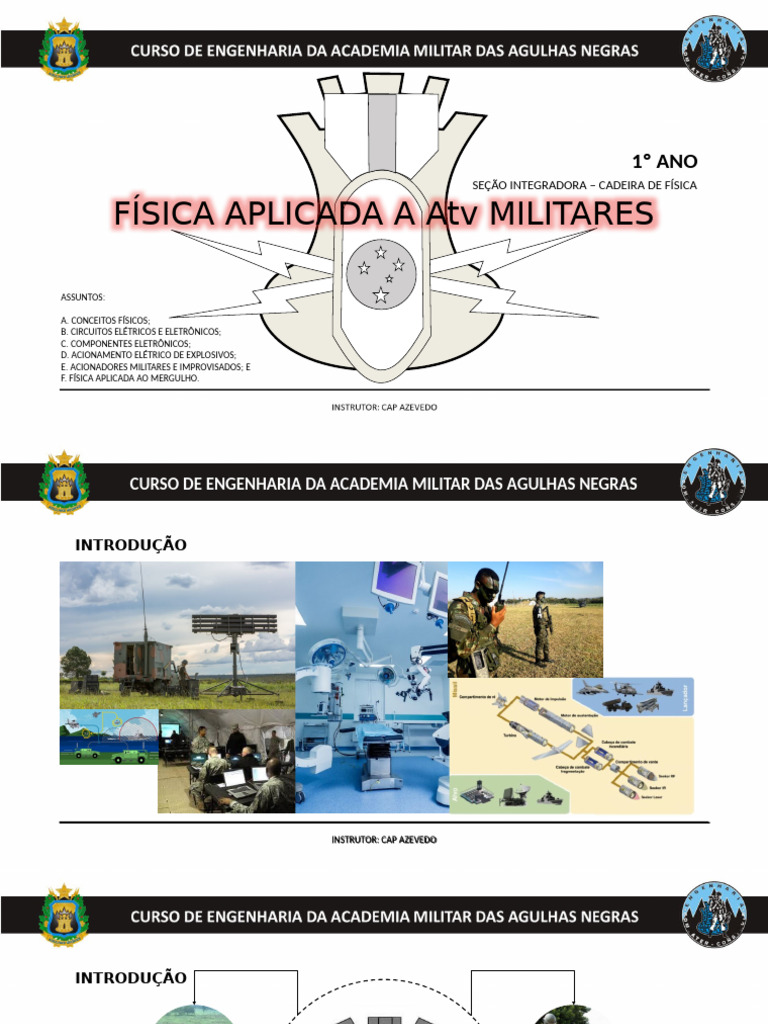 Apresentação - Intg C Eng - Cadeira de Física | PDF | Eletricidade ...