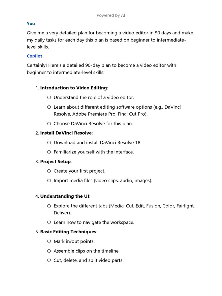 Video Editing in 90days | PDF | Editing | Video
