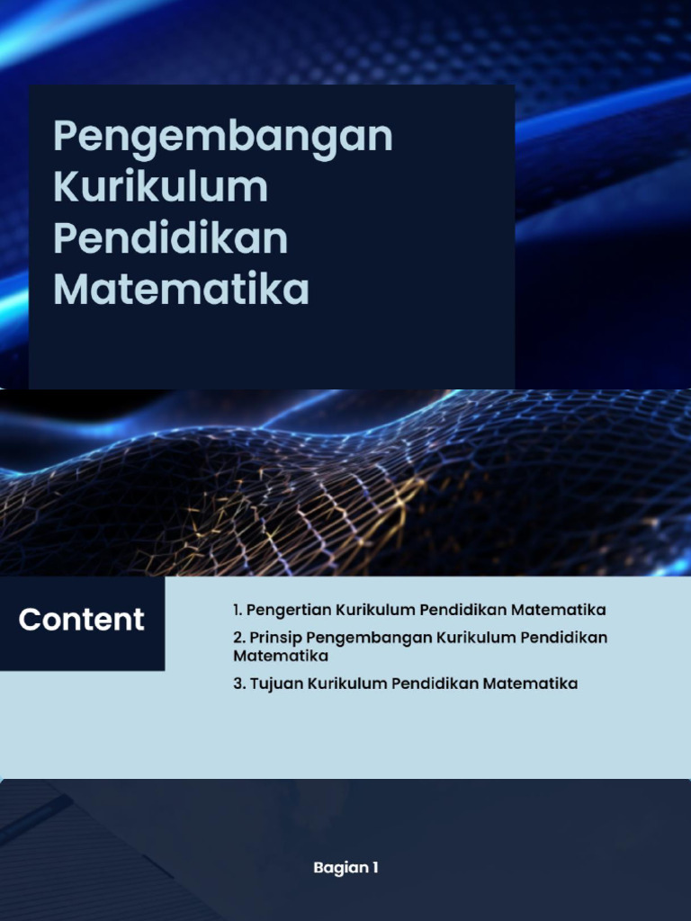 Pengertian, Prinsip, Tujuan, Kurikulum Pendidikan Matematika | PDF