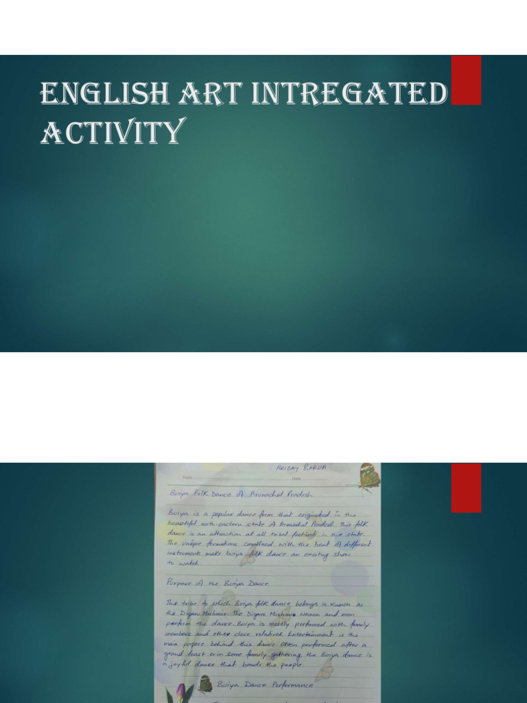 English Art Inregated Activity | PDF