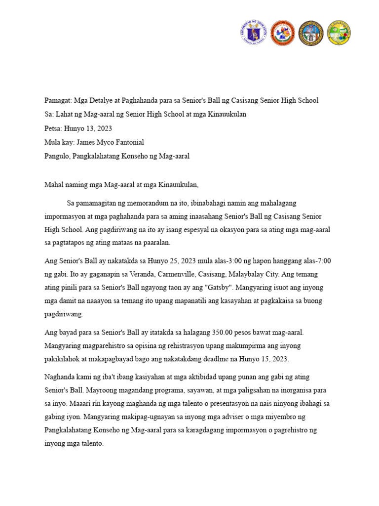 Memorandum | PDF