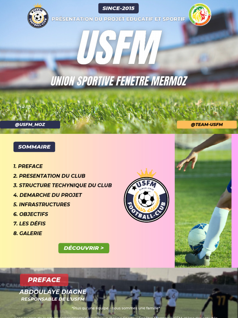 Fiche de Presentation de l'USFM - 240626 - 151117 | PDF