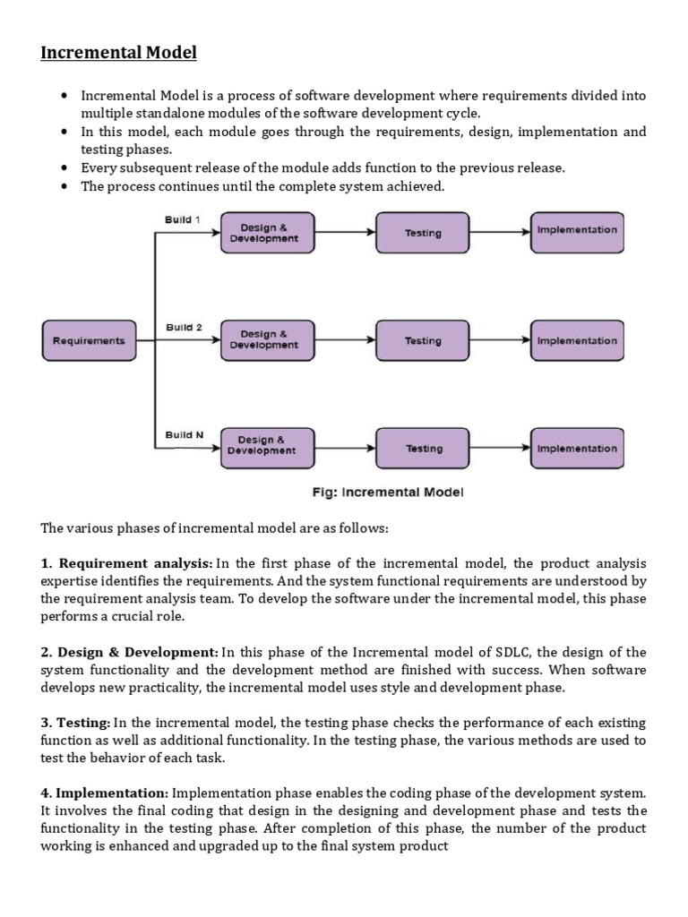Incremental Model | PDF