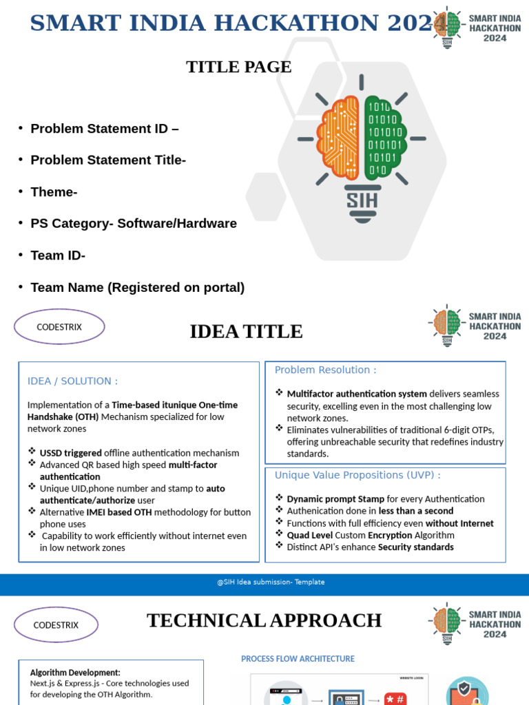 SIH2024 - IDEA - Presentation - Format Final | PDF