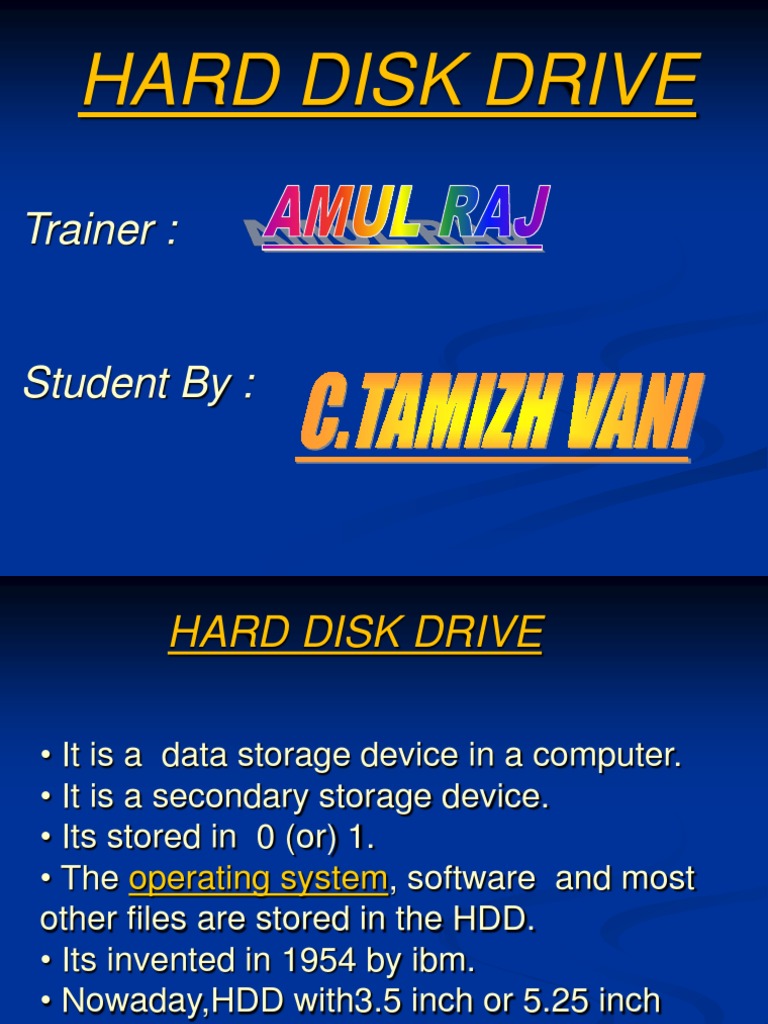 Hard Disk Drive Overview and Components | PDF | Hard Disk Drive | Disk ...