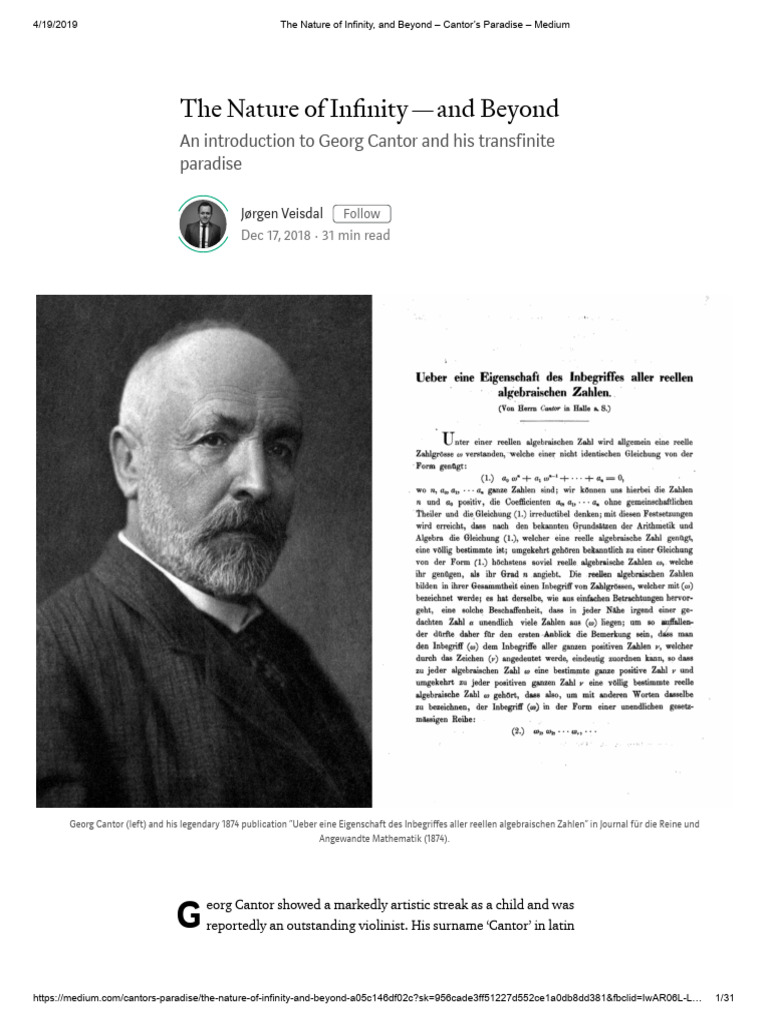 The Nature of Infinity | PDF