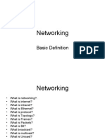 Networking Define