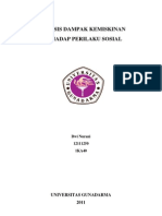 Download AnalisisDampakKemiskinanbyDwiNuraniSN76705580 doc pdf