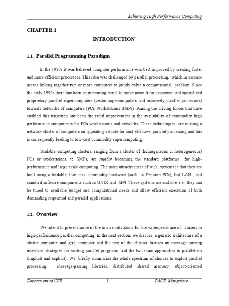 Achieving High Performance Computing | PDF | Message Passing Interface ...