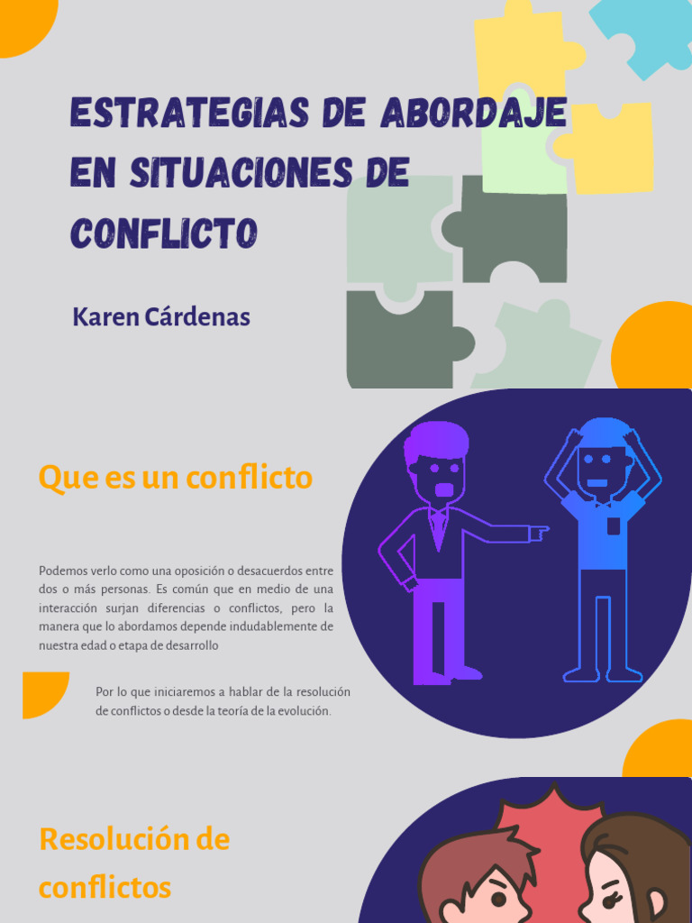 Estrategias de Abordaje en Situación de Conflicto | PDF