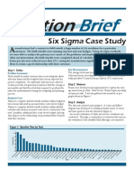 Ction: Six Sigma Case Study