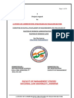 18994371 Study of Competetive Strategies in Telecom Sector