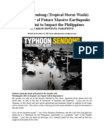 Typhoon Sendong (Washi) A Harbinger of Future Massive Earthquake & Tsunami To Impact The Philippines