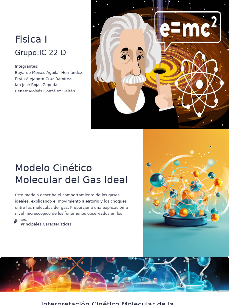 Modelo Cinetico Molecular Del Gas Ideal | PDF