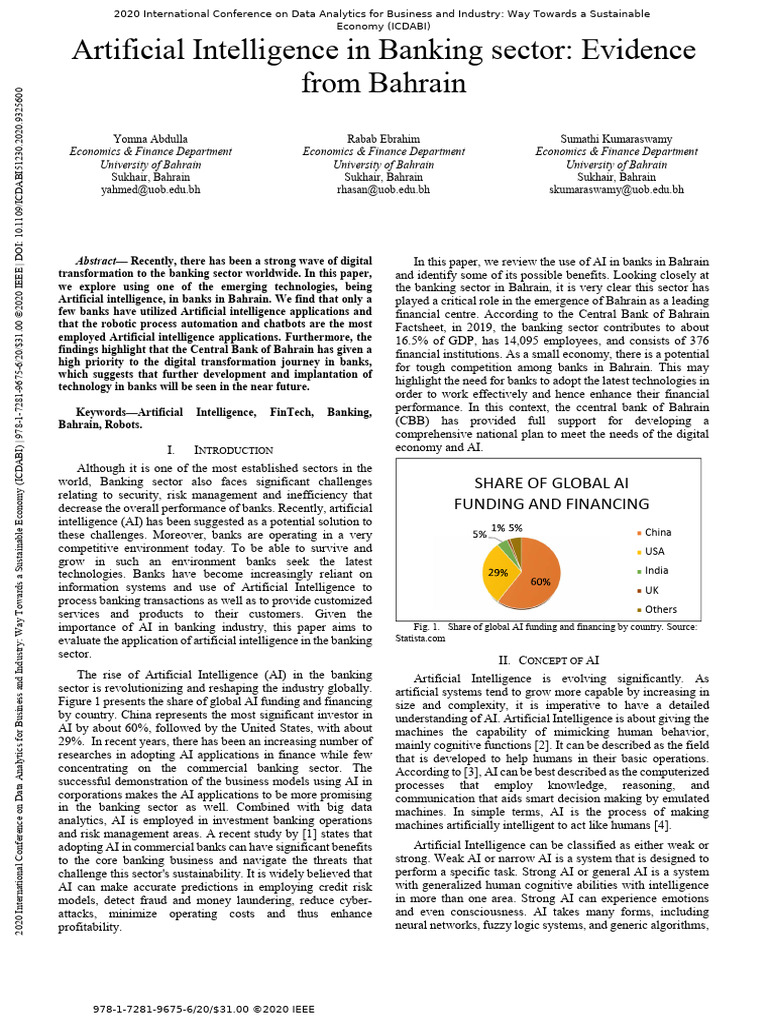 Ai in Banking Sector | PDF