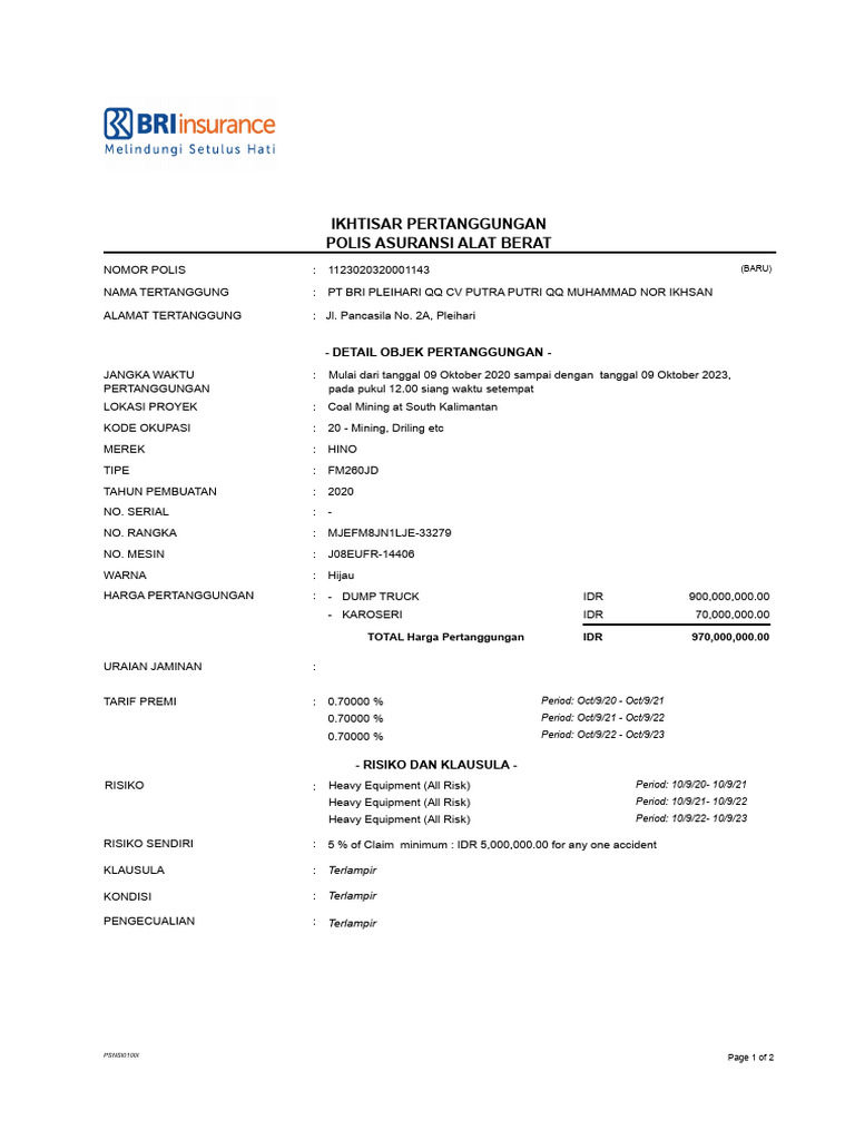 CV Putra Putri - HE | PDF