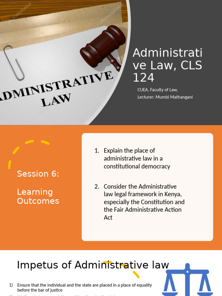 Administrative Law. Legal Framework | PDF