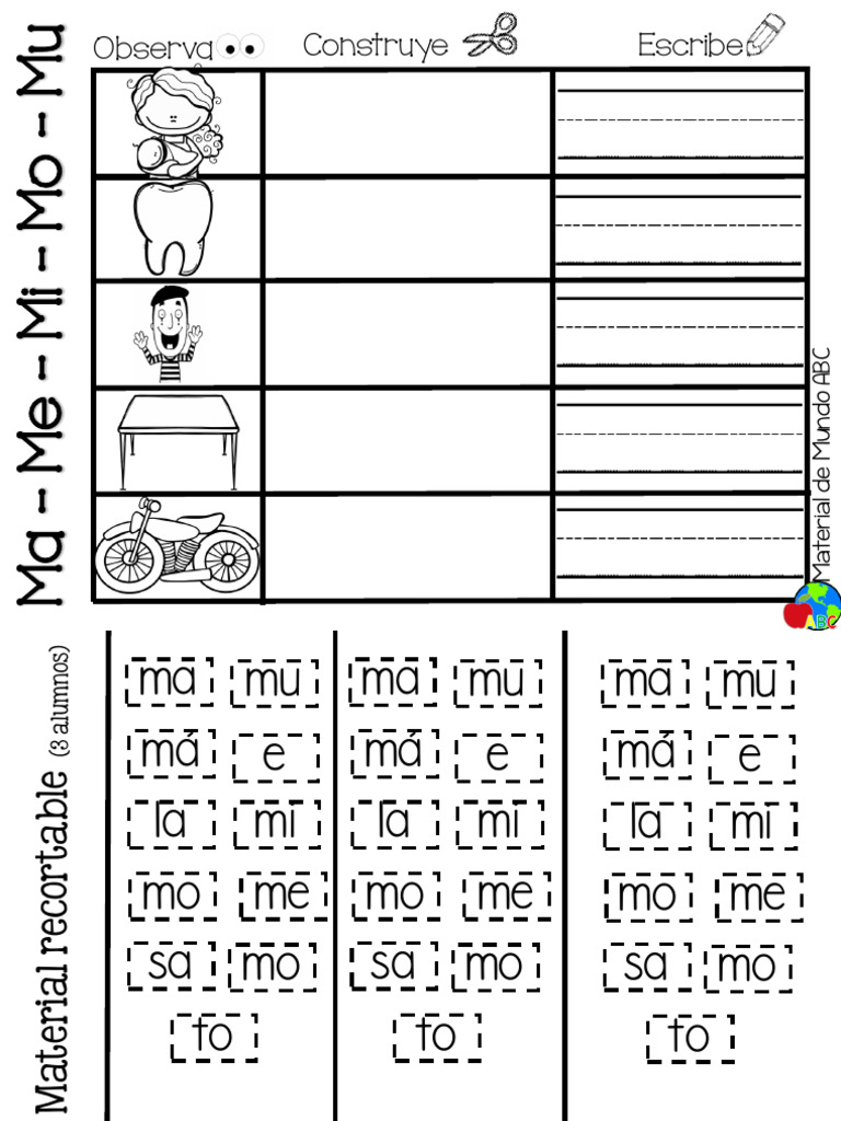 Observa Construyo y Escribo Ss | PDF