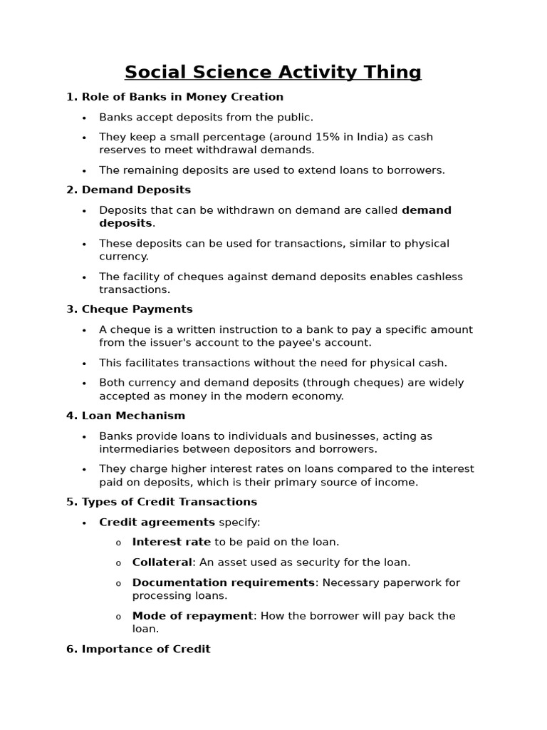 Social Science Activity Thing | PDF